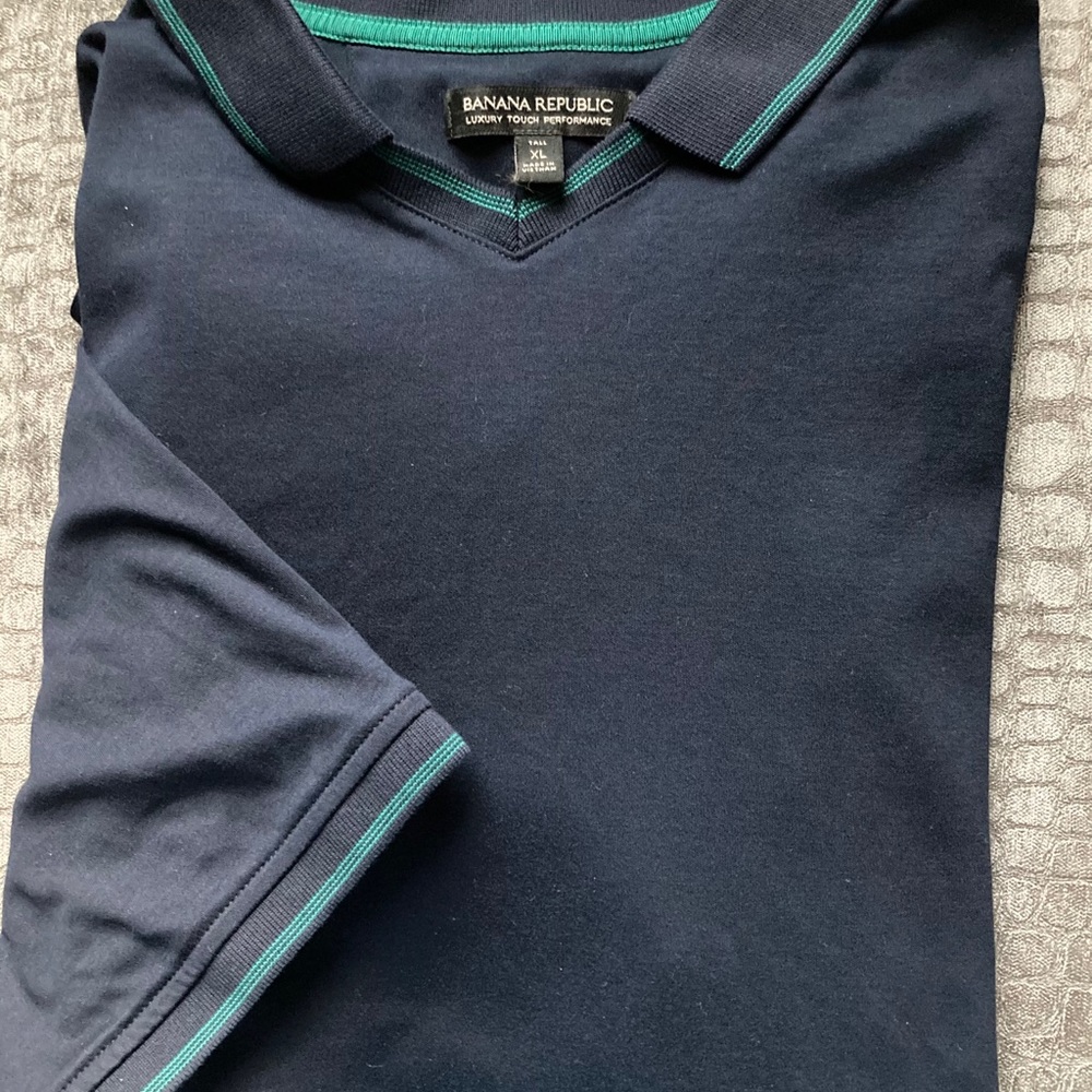 Banana Republic navy polo style shirt